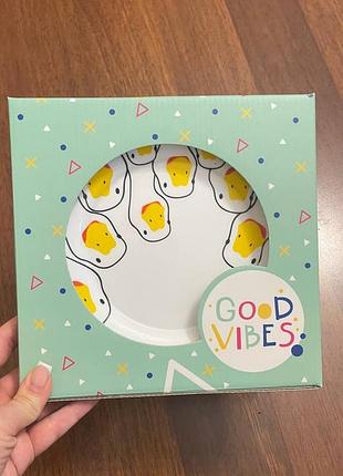 Тарілка гусі good vibes