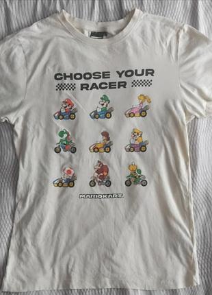 Лимонна футболка mario kart💛