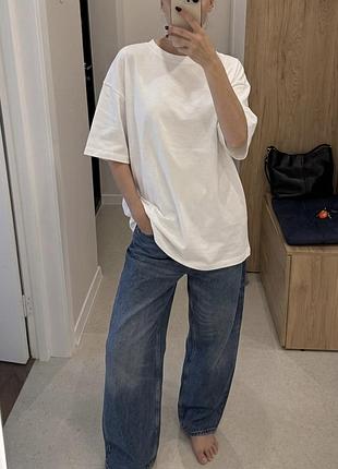 Подовжена футболка oversized бавовна pull&amp;bear