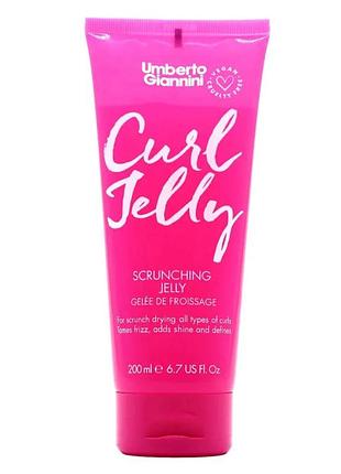 Гель для кучерявого волосся umberto giannini curl jelly scrunching jelly 200 мл | оригінал | новий