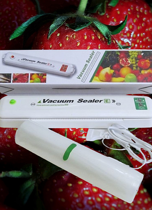 Автоматический вакуумный упаковщик (вакууматор) «vacuum sealer e»  + пакеты