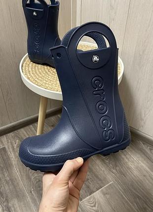 Дитячі гумові чоботи crocs 33-34р.