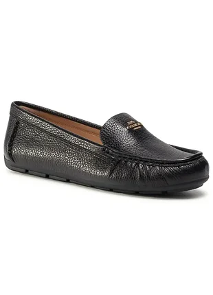 Кожаные лоферы (мокасины) coach odette leather loafers премиальное качество, комфорт