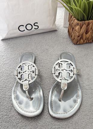 Жіночі шкіряні шльопанці шлепки tory burch оригінал 6 m