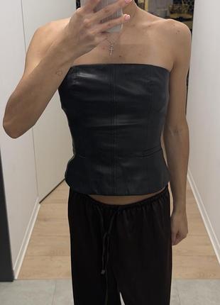 Шкіряний корсет fashionista