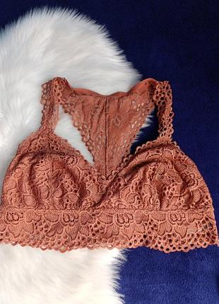 Бралет топ топік білизна мереживний сток новий xl aerie 4