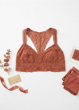 Бралет топ топік білизна мереживний сток новий xl aerie
