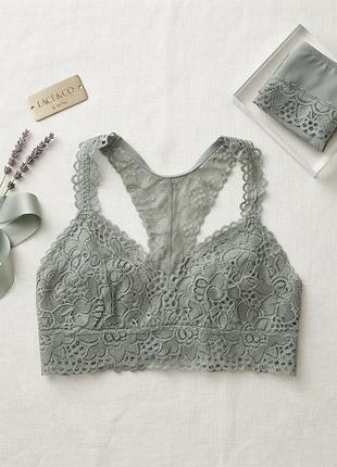 Бралет топ топік білизна мереживний сток новий xl aerie
