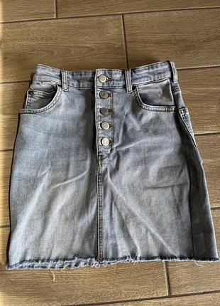 Джинсова міні спідниця, розмір xs pull&bear