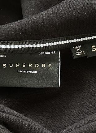 Чорне худі кофта superdry (s) 6