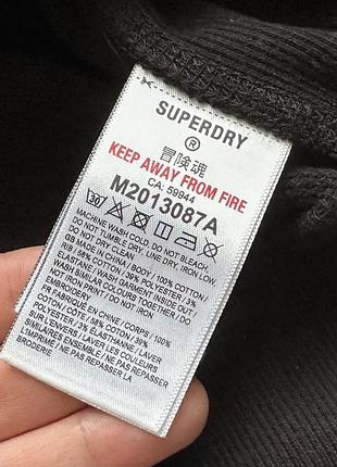 Чорне худі кофта superdry (s) 7