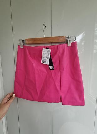 H&m новая юбка латекс кож зам винил с