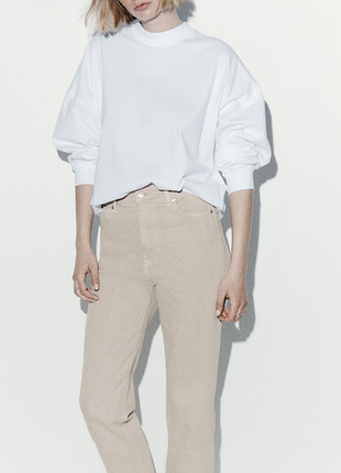 Стильні бежеві джинси h&m mom fit