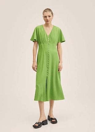 Лляна сукня mango xs