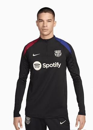 Nike fc barcelona strike drill top 2024/25 dri-fit l чорна