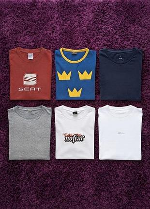 👕 чоловічі брендові футболки l-xl (6 шт.) | лотом чи штучно