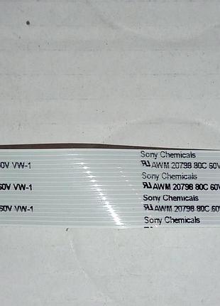 Оригинальный гибкий плоский шлейф sony chemicals awm 20798 80c 60v vw1