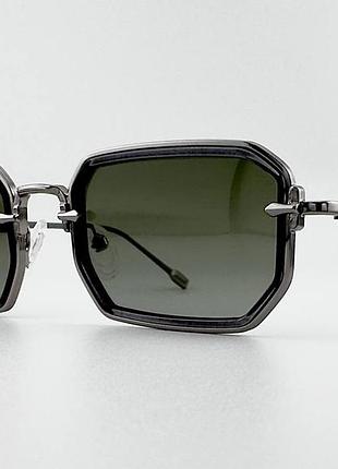 Сонцезахисні окуляри kaizi ps33401 c37 polarized з поляризацією, сріблясті геометричні