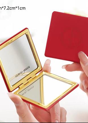 Розкішне декоративне дзеркальце armani з золотою рамою , оригінал