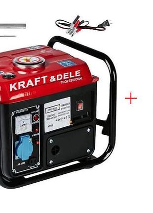 Бензогенератор kraft&dele kd109 (польша), 1,2квт/0,8квт, новый,медная обмотка,на гарантии.