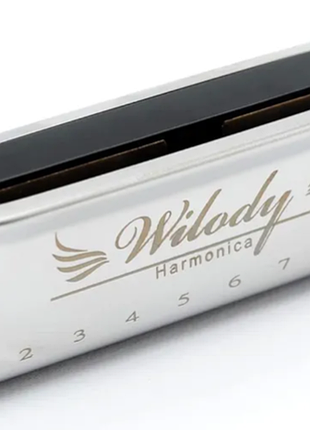 Губна гармошка wilody 10 отворів (блюз, фолк) у футлярі