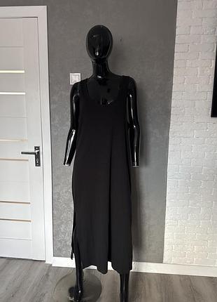 Трикотажна сукня в дрібний рубчик h&m, xxxxxl 58р