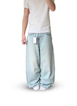 Широкі джинси бершка bershka super baggy wide leg скейтер супер беггі