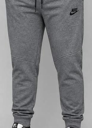 Штани nike чоловічі батал 3xl–6xl спортивні джогери двонитка туреччина великі розміри антра  меланж