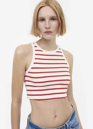 Топ в полоску червону від zara, р.s