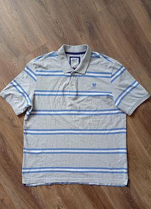 Брендова футболка поло crew clothing.