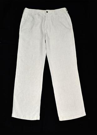 Лен 100% брюки m&amp;s р.3xl\4xl