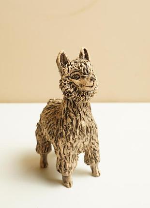 🦙 керамічна статуетка «альпака» — авторська ручна робота
