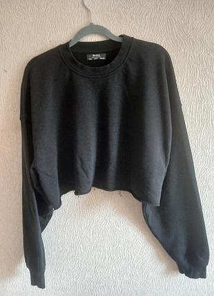 🖤 кроп-світшот bershka — розмір l