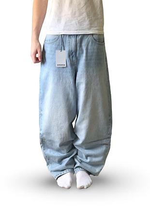 Джинси бершка super baggy jeans skater широкі джинси bershka беггі