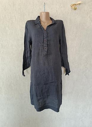 Платье из льна 100% blue'n isabelle van den abeele p.36