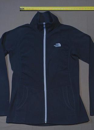 Плечи 34 см the north face women size xs черная флиска на полную молнию 100% polyester 
made in cambodia