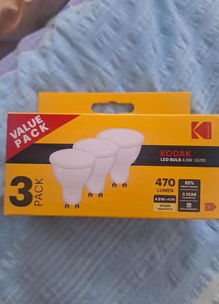 Kodak светодиодные лампочки 4.9 w gu10