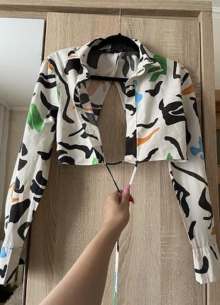 Рубашка з відкритою спиною zara