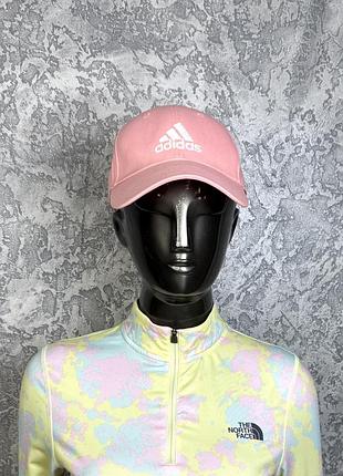 Adidas кепка бейсболка розовая с лого