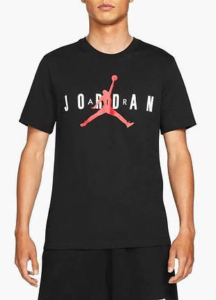 Футболка nike air jordan jumpman sustainable graphic black 85b922-023 дитячий xl (зріст 163-175) підійде на розмір  s-m