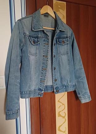 джинсовая куртка, джинсовка explorer (размер 38-40 / m) 100% хлопок