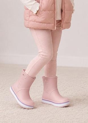 Чоботи дитячі гумові crocs kids crocband rain boot 28/29