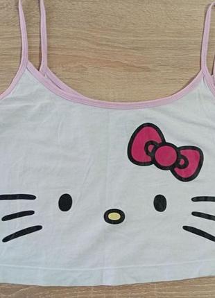 Топ жіночий hello kitty білий
