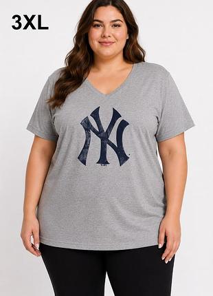 Жіноча футболка fanatics new york yankees сіра, 3xl