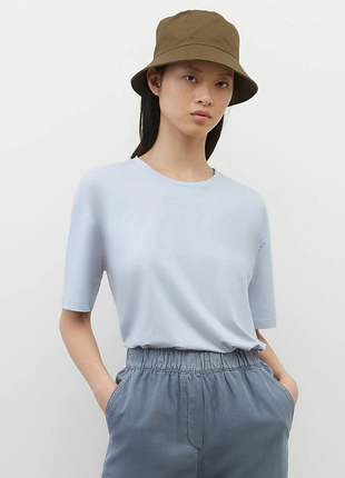 Футболка marc o'polo голубая базовая l