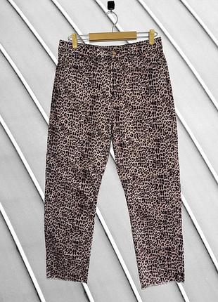 Женские джинсы мом river island 10 m l оригинал ривер айленд леопардовые джинсы момы с высокой посадкой стан идеал 46 48