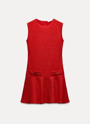 Нове фактурне плаття zara вакуумured short dress — s
