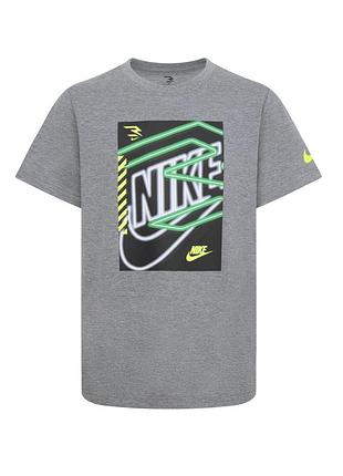 Серая детская спортивная футболка nike 3brand three x three 'carbon heather' 8-9 лет