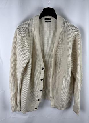 Шерстяной кардиган massimo dutti
