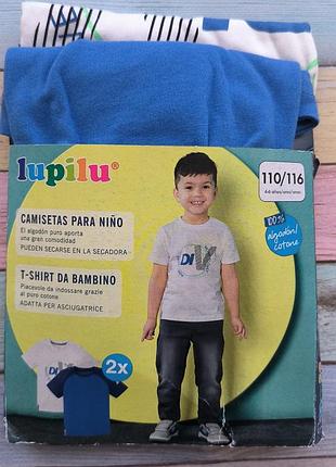 Футболки на мальчика 4-6 лет lupilu